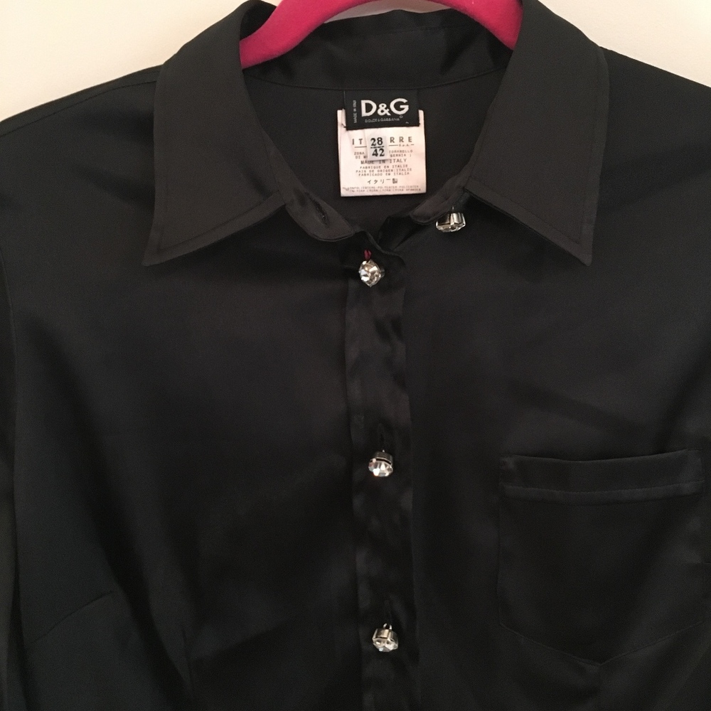 D&G Silky Long Sleeve Button Down